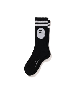 Chaussettes Bape Ape Head Line Noir Homme | JAZ-40525932